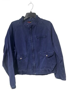 BOSTO TRADERS  Navy Zip Bomber Jacket size XL